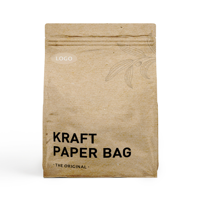 Kraft Paper Flat Bottom Bag