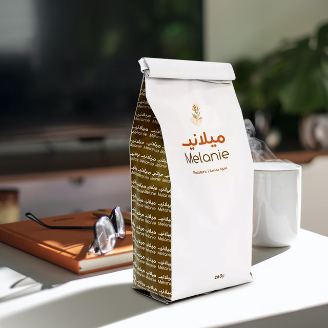 Custom Post-consumer Recycled Side Gusset Tin Tie Window Coffee Bags