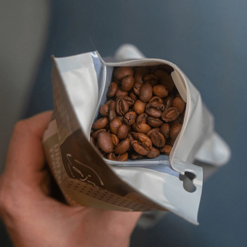 coffee bags with zipper and valve