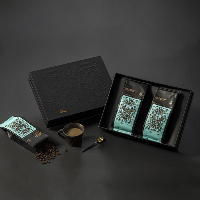 CO2 Compensated Recyclable Coffee Box Set Innovative Printing Coffee Packaging for Distributors