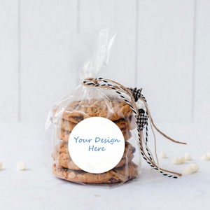 Custom Reclosable Clear Compostable Cellophane Biscuit Bags