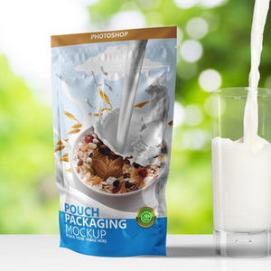 Best Eco-friendly Custom Design Resealable Cereal Packaging for Organic Food