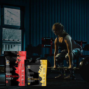 Moisture-proof Eco Resealable Stand Up Recyclable Whey Protein Bags with Zipper