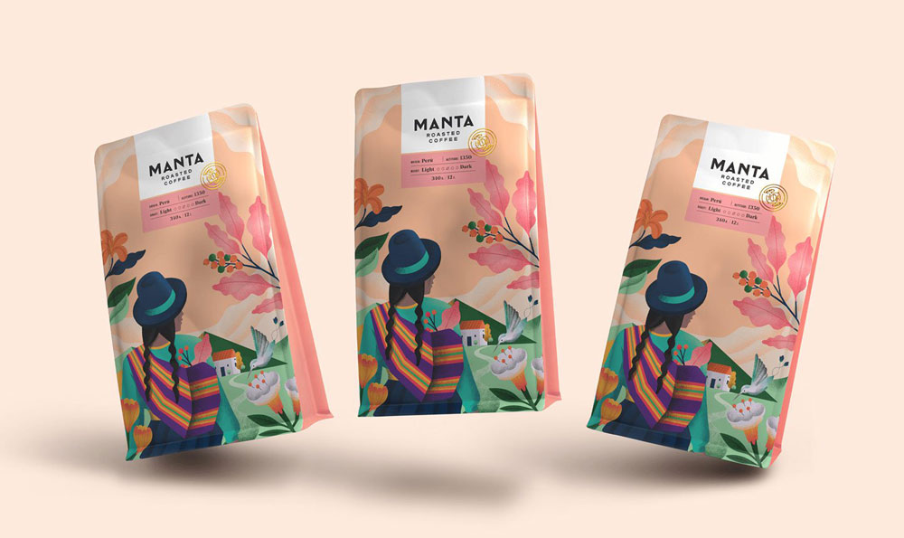 digital printed coffee bags