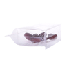 Food Grade Compostable Clear Translucent Flat Bottom Coffee Packaging Bag with Zipper