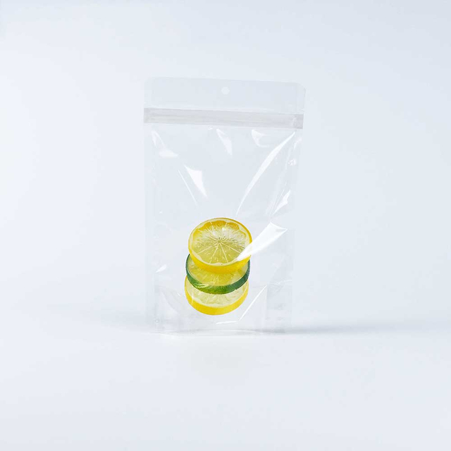 Sustainable Eco Friendly Biodegradable Coffee Packaging Clear Stand Up Bag with Zipper