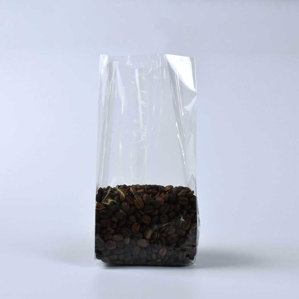 Food Safe Material High Clarity Flat Bottom Gusset Organic Candied Nuts Packaging Bag