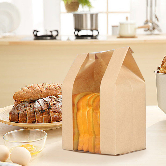 Factory Custom Printed Cello Biodegradable Seal Bakery Packaging Bags