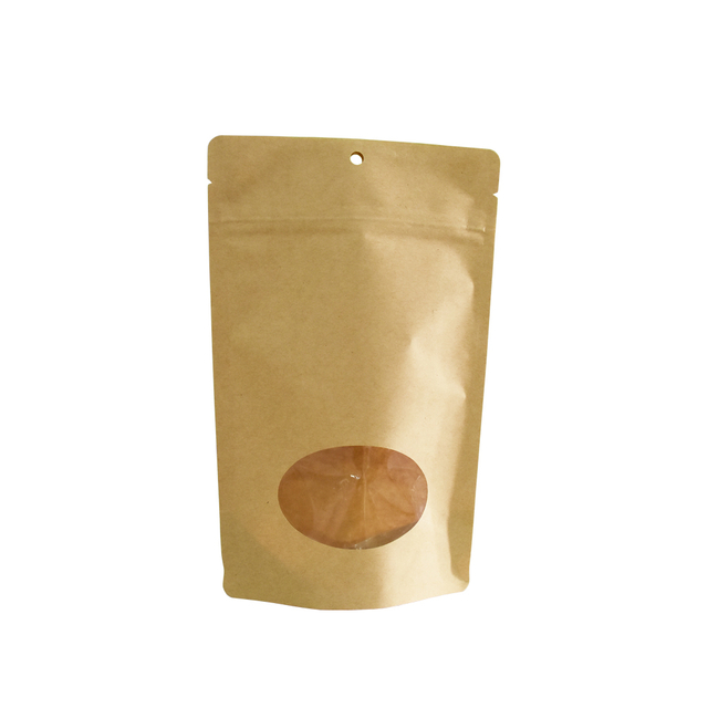 Custom Kraft Paper Granola Bag with Zipper