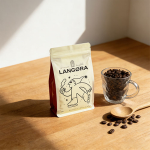 Sandy-touch Recyclable Coffee Bean Bags with Valve