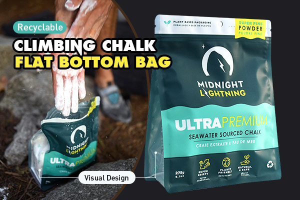 Digital Printing Post Consumer Recycled (PCR) Stand Up Whey Protein Bags