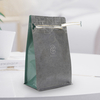 Resealable Ziplock Biodegradable Packaging Bags Square Bottom Biodegradable Coffee Bags