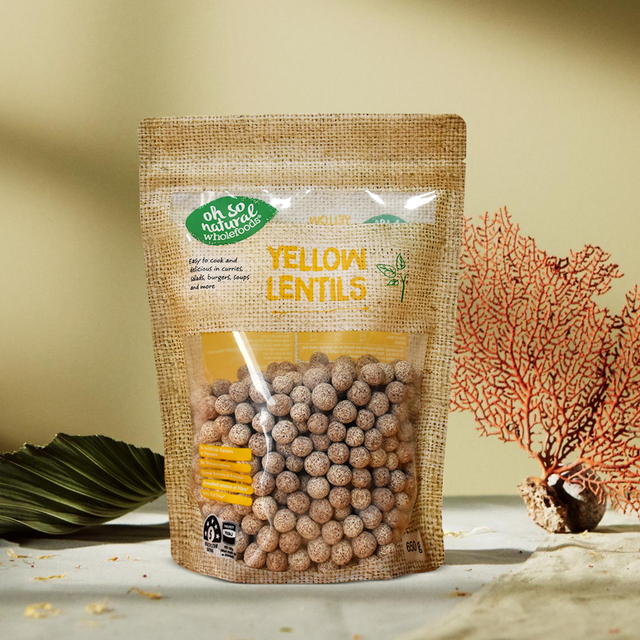 Eco Friendly Recyclable Vegan Food Bag with Clear Window