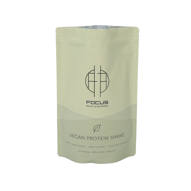 Eco Friendly Carbon Neutral Plastic Packaging Supplements Pouches