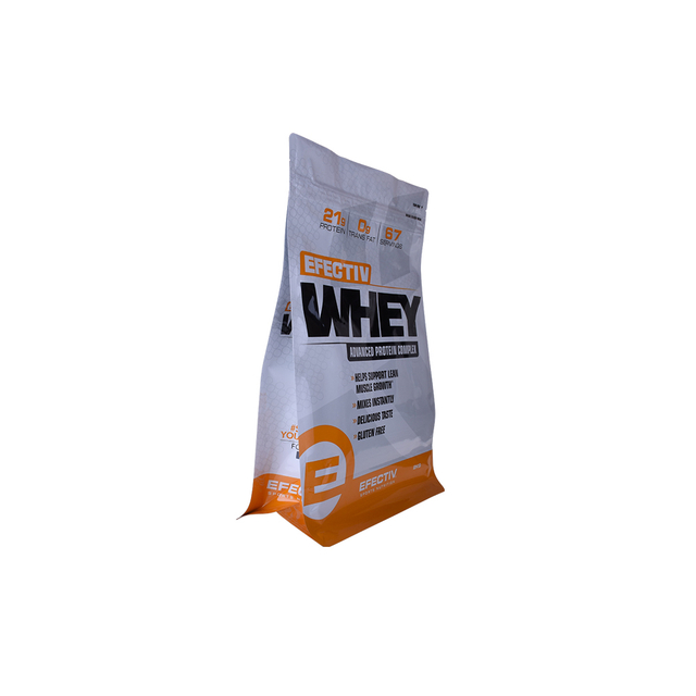 Digital Printing Post-consumer Recycled Flat Bottom Protein Powder Bag