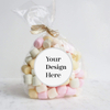 Custom Logo Digitally Print Pink Doypack Resealable Plant-based Plastic Candy Bags