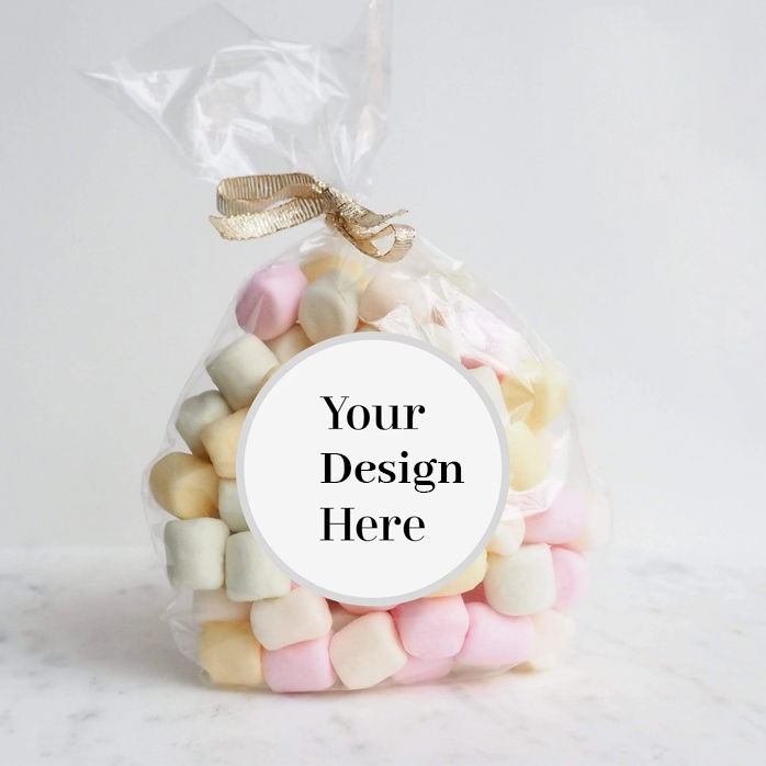 Custom Clear Cellophane Compostable Treats Bags for Gift