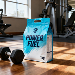 PCR Plastic Vegan Protein Powder 1kg Pouch for Adults