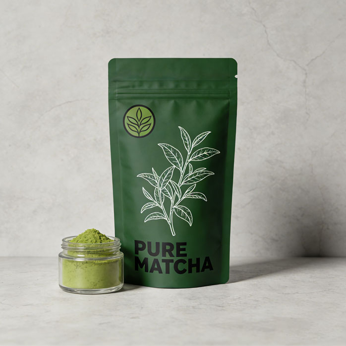 Recyclable Custom Design Matcha Tea Packaging