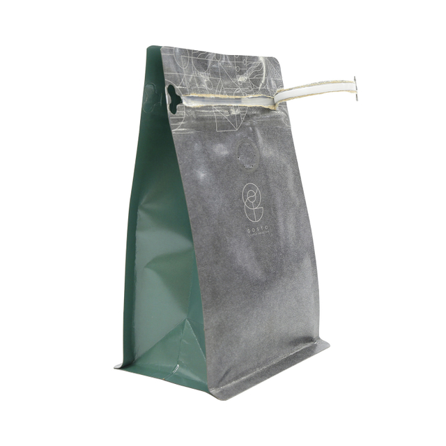 Digital Printing Recyclable Eco Coffee Bag with Pocket Zipper