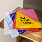 custom 100% home compostable mailers