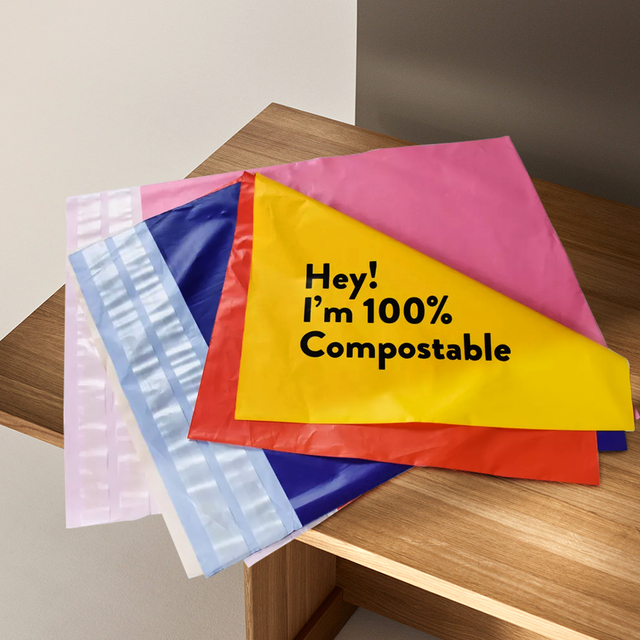 custom 100% home compostable mailers
