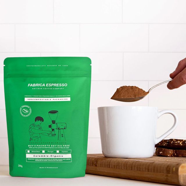 Biodegradable compostable organic vegan food packaging stand up pouch for coffee
