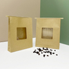 Food Safe Recyclable Natural Brown Kraft SOS Bags with Window​for Bakery