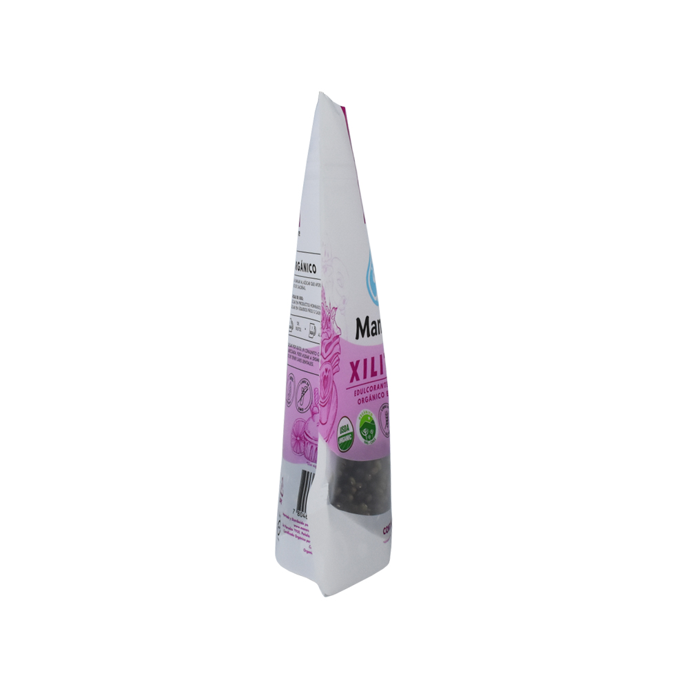 Matte Finish Ziplock Top Recyclable Zipper Pouches for Xilitol Condiment Packaging