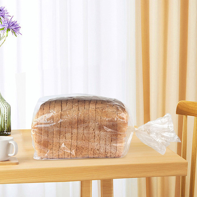 Custom Plastic Printed Compostable Cellophane Food Packaging Storage Bakery Toast Sandwich Bag