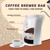 Reusable Drip Filter Doypack Cafe Pouches Portable Coffee Brewer Bags with Spout