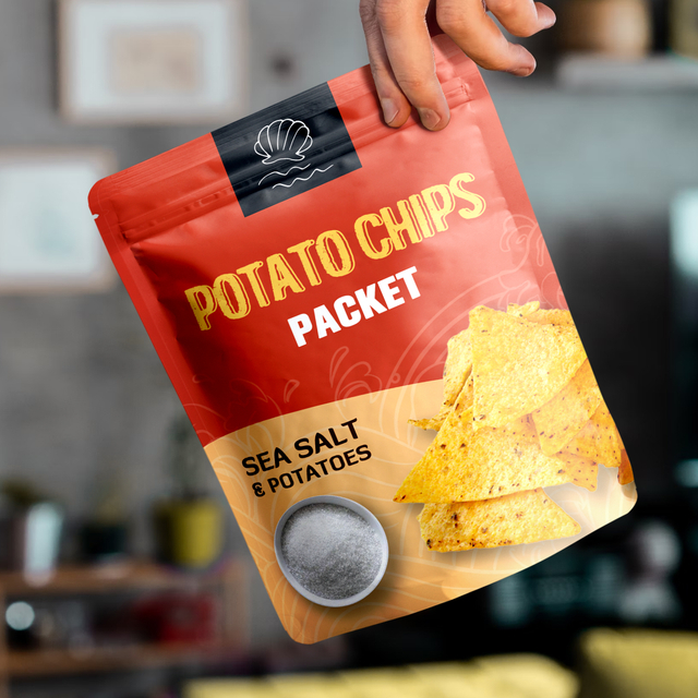 Promotional Barrier Individual Small Print Organic Chip Bags With Zipper