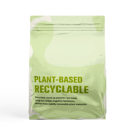Plant-based Recyclable Flat Bottom Bag
