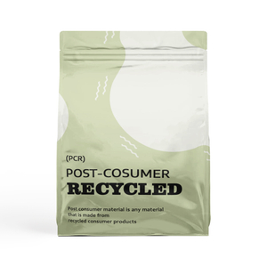 Post-consumer Recycled Flat Bottom Bag