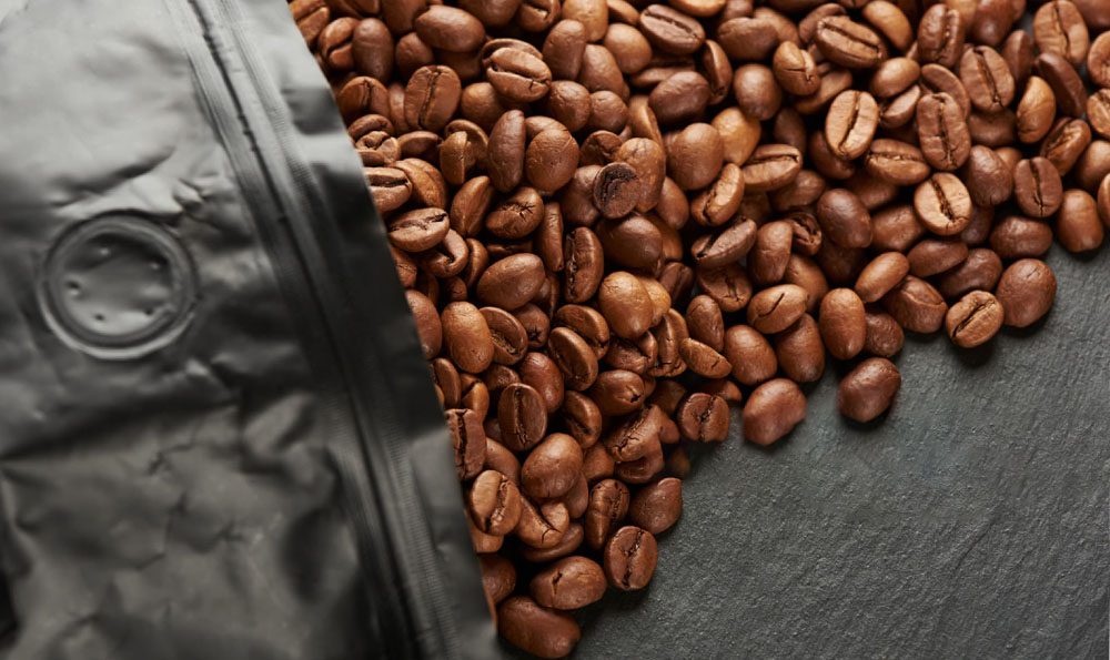 coffee bag with valve