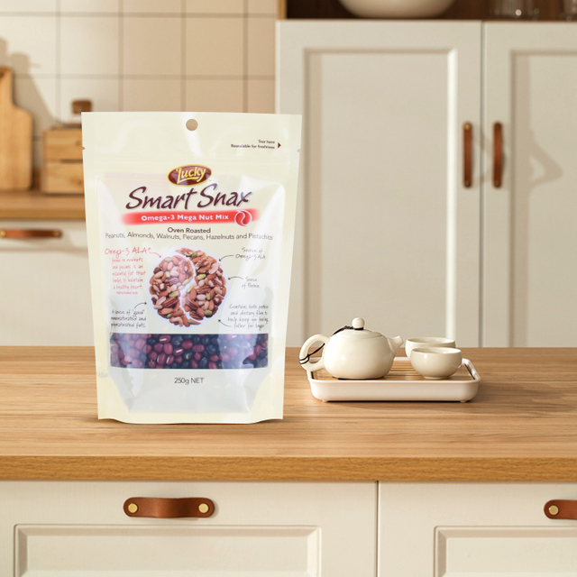 Organic Nuts Stand Up Bags Digital Printing
