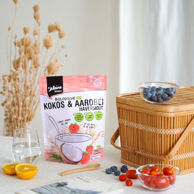 Stand Up Pouch Custom Print Compostable Oatmeal Bags