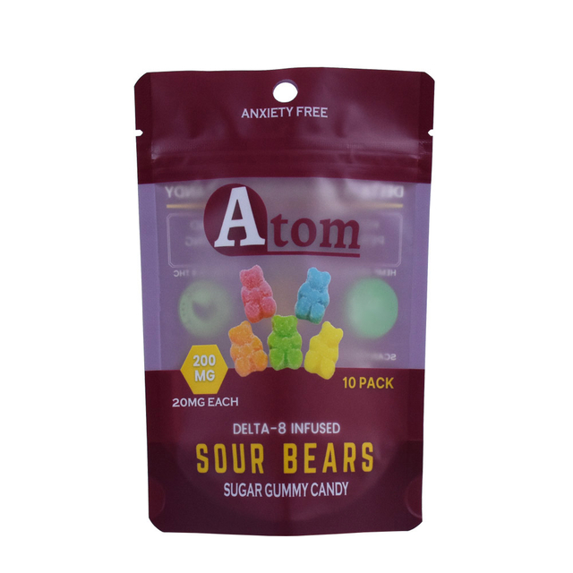 Printed Stand Up Gummy Candy Bag with Zipper
