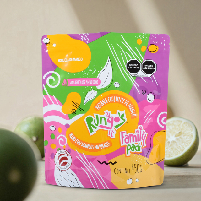 Custom Printed Airtight Back Sealed Compostable Film Tortilla Chips Individual Bags