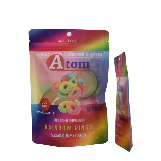 Frosted Finished Stand Up Candy Packaging Bag with Recyclable Material