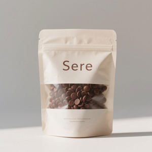 Branding Design Sustainable Plastic Chocolate Chips Packaging