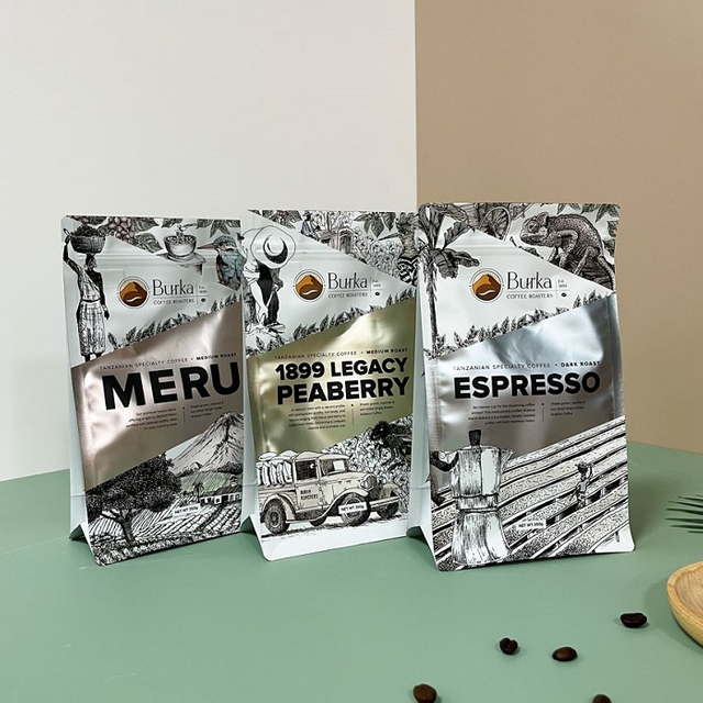 Recyclable Foil Coffee Bags with Valve