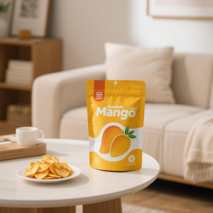 Plastic-free Fruit Snack Bags Custom Dried Mango Chip Bags