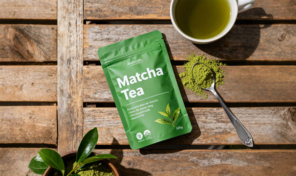 matcha powder bag