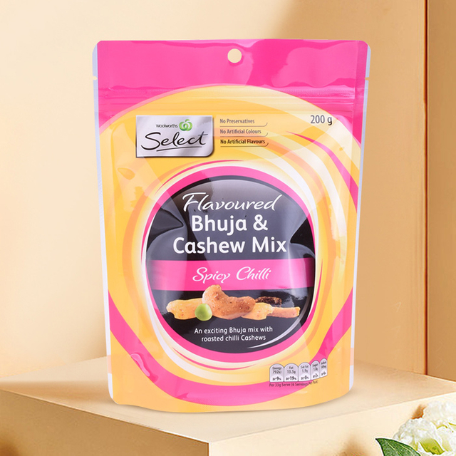 Custom Print Size Eco Food Bags Recyclable Food Grade Stand Up Zipper Packaging