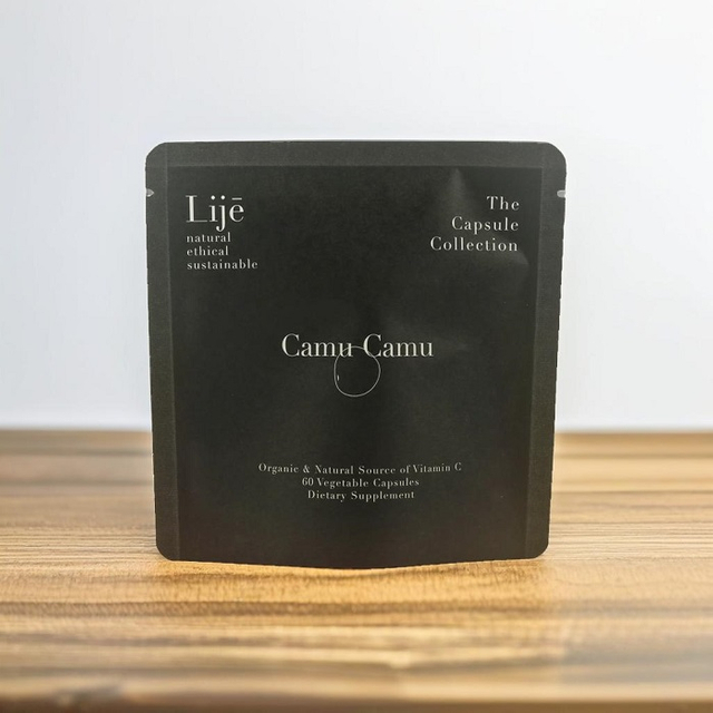 Laminated Compostable Barrier Paper Printable Lay Flat Vitamin Pouches