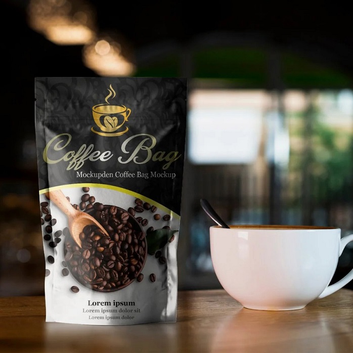 Personalized Design Eco Recyclable Ziplock Stand Up Pouch Coffee