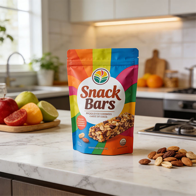 Biodegradable Organic Crispy Snack Bars Packaging