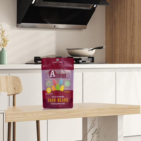 Printed Stand Up Gummy Candy Bag with Zipper
