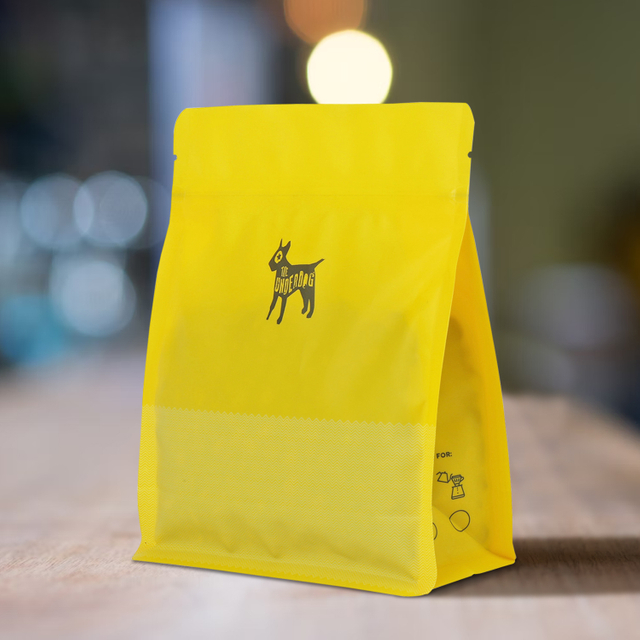 100% Bio Based Recyclable Flat Bottom Coffee Bag